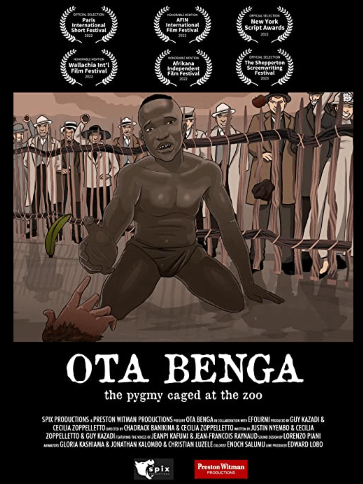 Ota Benga – Short animation film to be screened in NY at NYAFF. Fun designing for this!